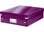 Leitz Organisationsbox Click & Store Wow, Groá, Viola