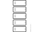 Leitz 1692-00-85 Etichetta Per Dorso Cartella Wow - Autoadesiva, Marcabile Con Pc, Larga, 50 Pezzi, Grigio(P)