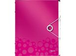Organizer Leitz Wow, Din A4, Pp, 6 Tasche, Rosa Metallizzato