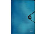 Leitz 4579-10-30 4579 Cartella Solida - 6 Scomparti, A4, 250 Fogli, Pp, Azzurro
