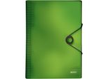 Leitz 4579-10-50 4579 Cartella Solida - 6 Scomparti, A4, 250 Fogli, Pp, Verde Chiaro
