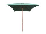 Vidaxl Ombrellone 200X300 Cm Palo Di Legno Verde