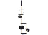 Vidaxl Albero Per Gatti Con Tiragraffi In Sisal 260 Cm Blu Scuro