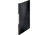 Leitz 4631-00-95 Cartella Leitz Wow, A4, Pp, Con 20 Tasche, Nero Metallizzato