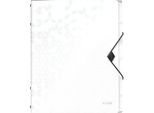 Leitz 4633-00-01 Organizzatore Leitz Wow, Din A4, Pp, 6 Scomparti, Bianco-Metallizzato