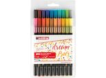 Penna A Pennello Edding 1340 Assortita (Blister Da 20)