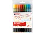 Penna A Pennello Edding 1340 Basic Assortita (Blister Da 10)