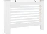 Vidaxl Copriradiatore Bianco 112×19×81,5 Cm Mdf