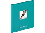 Libro Degli Ospiti Walther Fun Verde Petrolio 23X25 Cm 72 Pagine Bianche