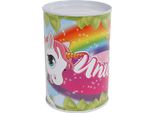 Salvadanaio In Metallo Unicorno