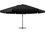 Vidaxl Ombrellone Con Palo In Alluminio 500 Cm Nero