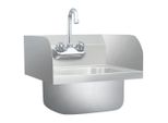 Vidaxl Gastro Lavamani Con Rubinetto In Acciaio Inox