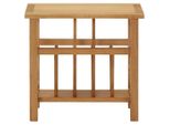 Tavolo Da Giornale 45X27X42 Cm In Rovere Massiccio