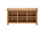 Vidaxl Scarpiera 90X37X45 Cm In Legno Massiccio Di Quercia