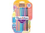 Paper Mate 2028906 1X6 Pennarelli Paper Mate Flair Tropical Vacation M 0,7 Mm