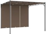 Padiglione Da Giardino Con Tenda Laterale 3X3X2,25 M Taupe
