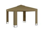 Padiglione Con Doppio Tetto 3X3X2,7 M Taupe 180 G/M²
