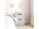 Vidaxl Comodino Grigio Cemento 40X40X50 Cm Truciolato