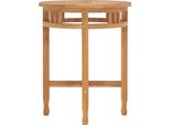 Tavolo Da Bistrot Ø60X60 Cm In Legno Massiccio Teak