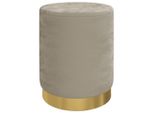 Vidaxl Sgabello Rotondo In Velluto Grigio Scuro 31 X 37 Cm