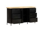 Vidaxl Credenza 140X38X76 Cm Legno Di Mango Grezzo