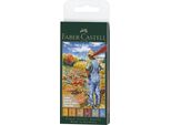Faber-Castell Pitt Artist Pen Pennello A Inchiostro - Autunno - Astuccio Da 6 Pezzi