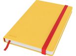 Leitz Cosy A5 Quaderno Cucito, A Righe, Copertina Morbida, 80 Fogli, Giallo Caldo