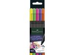 Faber-Castell 151603 FABER-CASTELL Fineliner Grip Finepen Neon, Astuccio Da 5