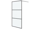 Vidaxl Schermo Doccia Per Cabina Doccia Nero 100X195 Cm Esg Smerigliato