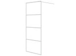 Vidaxl Schermo Doccia Per Cabina Doccia Bianco 80X195 Cm Esg Vetro Chiaro
