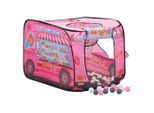 Vidaxl Tenda Da Gioco Per Bambini Con 250 Palline Rosa 70X112X70 Cm