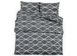 Vidaxl Set Di Biancheria Da Letto Grigio 135X200 Cm Cotone