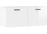 Vidaxl Armadio A Muro Bianco Lucido 80X36,5X35 Cm Materiale A Base Di Legno