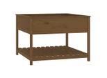 Vidaxl Fioriera Con Ripiano Marrone Miele 111,5X111,5X81 Cm Legno Di Pino