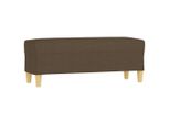 Vidaxl Panca Marrone In Tessuto 100X35X41 Cm