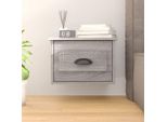Comodino A Parete Grigio Sonoma 41,5X36X28 Cm