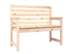 Panchina Da Giardino 109X48X91,5 Cm In Legno Di Pino Massiccio