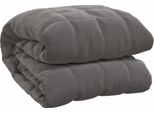Vidaxl Coperta Pesata Grigia 200X220 Cm 9 Kg Tessuto