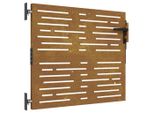 Vidaxl Cancello Da Giardino 85X100 Cm In Acciaio Corten Design Quadrato