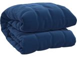 Vidaxl Coperta Pesata Blu 120X180 Cm 5 Kg Tessuto