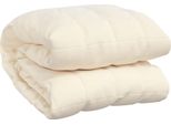 Vidaxl Coperta Pesata Crema Chiaro 152X203 Cm 7 Kg Tessuto