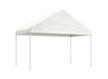 Padiglione Con Tetto Bianco 13,38X4,08X3,22 M Polietilene