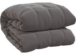 Vidaxl Coperta Pesata Grigia 200X200 Cm 13 Kg Tessuto