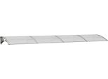 Vidaxl Tettuccio Per Porta Grigio E Trasparente 350X75 Cm In Policarbonato