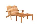 Vidaxl Set Salotto Da Giardino 2 Pezzi Adirondack In Legno Massiccio Di Acacia