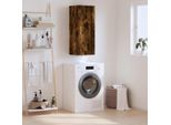Vidaxl Armadio A Muro In Rovere Fumé 34,5X34X90 Cm