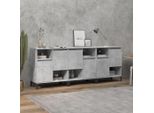 Credenze 3 Pz. Grigio Cemento 60X35X70 Cm Materiale A Base Di Legno