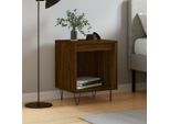 Vidaxl Comodino Marrone Effetto Rovere 40X35X50 Cm Materiale A Base Di Legno