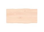Piano Del Tavolo 80X40X(2-4) Cm In Legno Massiccio Non Trattato Bordo Albero
