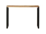 Tavolo Consolle 110X35X76 Cm In Legno Massiccio Grezzo Di Mango